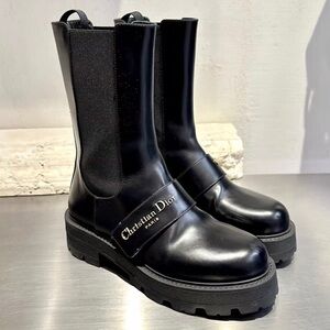 Dior Black Moto Boots